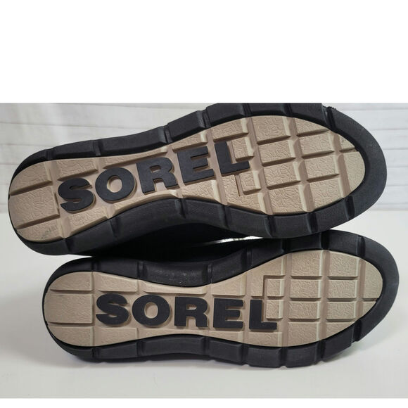 SOREL Explorer Joan Suede Winter Boots in Black/Dark Stone, sz 9 - Picture 11 of 15